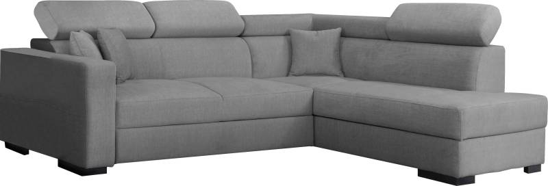 Home affaire Ecksofa »Tulio L-Form«, wahlweise mit Bettfunktion und Bettkasten, incl. 3 Zierkissen von home affaire