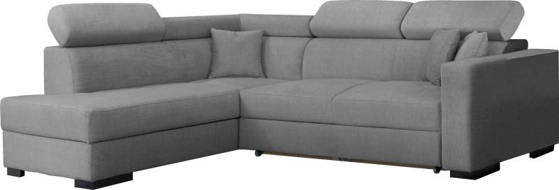 Home affaire Ecksofa »Tulio L-Form«, wahlweise mit Bettfunktion und Bettkasten, incl. 3 Zierkissen von home affaire