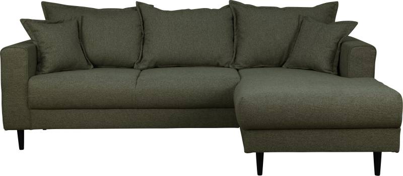 Home affaire Ecksofa »VEYRAS L-Form«, hoher Sitzkomfort, incl. 2 Zierkissen mit Keder, B/T/H: 230/150/76 cm von home affaire