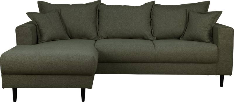 Home affaire Ecksofa »VEYRAS L-Form«, hoher Sitzkomfort, incl. 2 Zierkissen mit Keder, B/T/H: 230/150/76 cm von home affaire