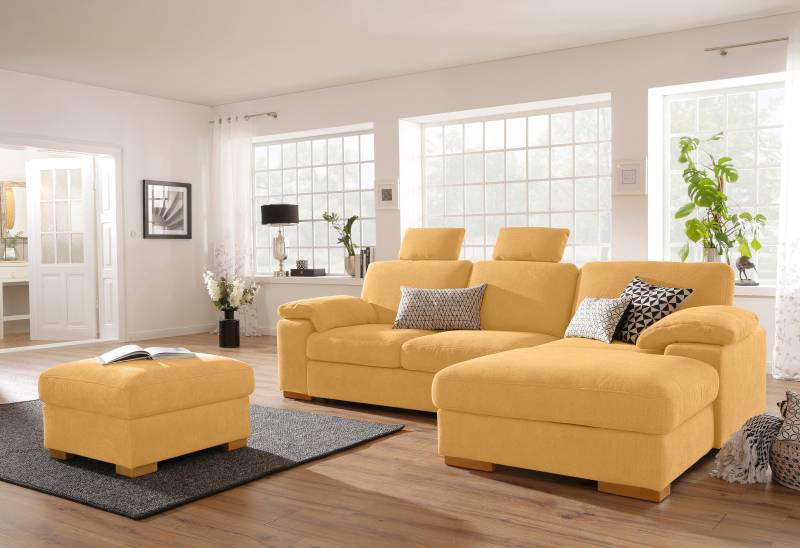 Home affaire Ecksofa »Ventura L-Form«, wahlweise mit Bettfunktion und Bettfunktion/Bettkasten von home affaire