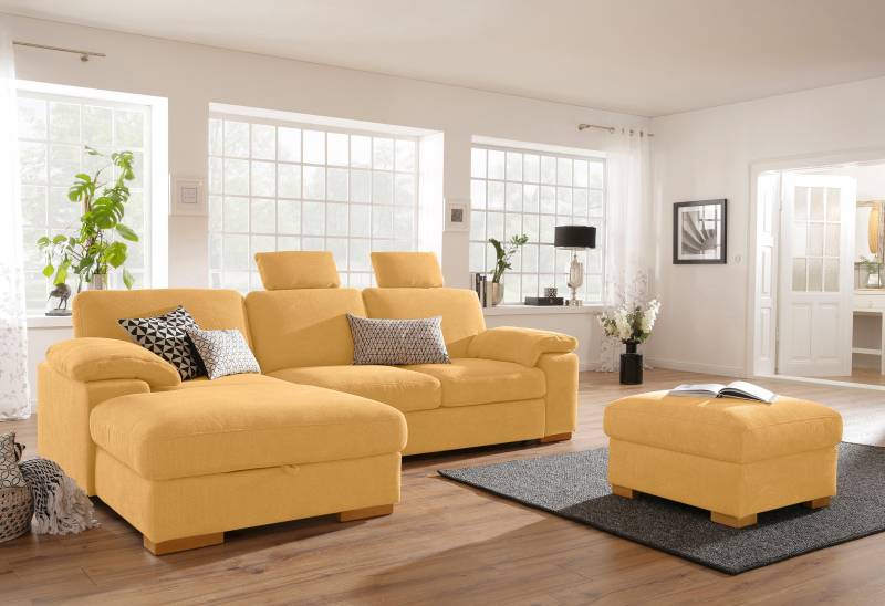 Home affaire Ecksofa »Ventura L-Form«, wahlweise mit Bettfunktion und Bettfunktion/Bettkasten von home affaire