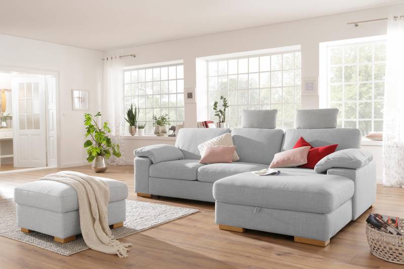 Home affaire Ecksofa »Ventura L-Form«, wahlweise mit Bettfunktion und Bettfunktion/Bettkasten von home affaire