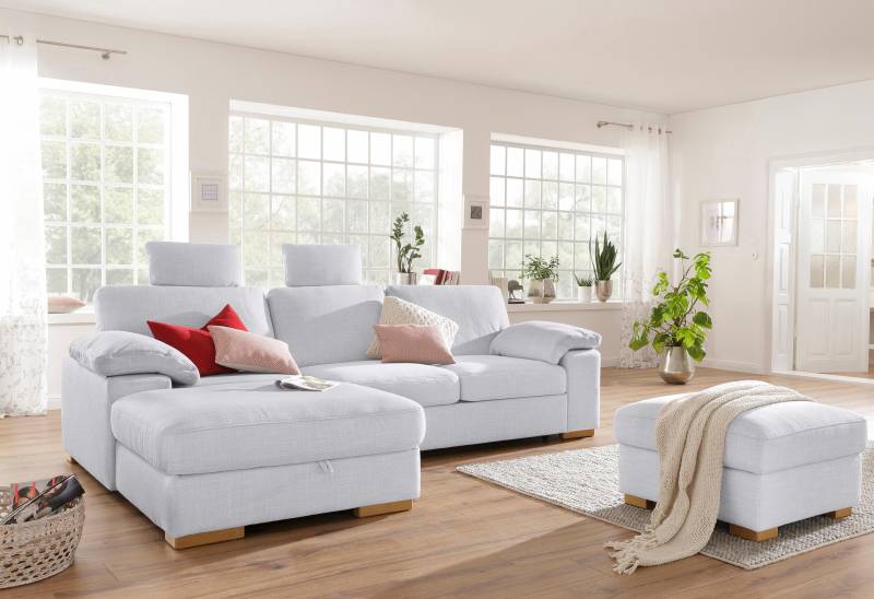 Home affaire Ecksofa »Ventura L-Form«, wahlweise mit Bettfunktion und Bettfunktion/Bettkasten von home affaire