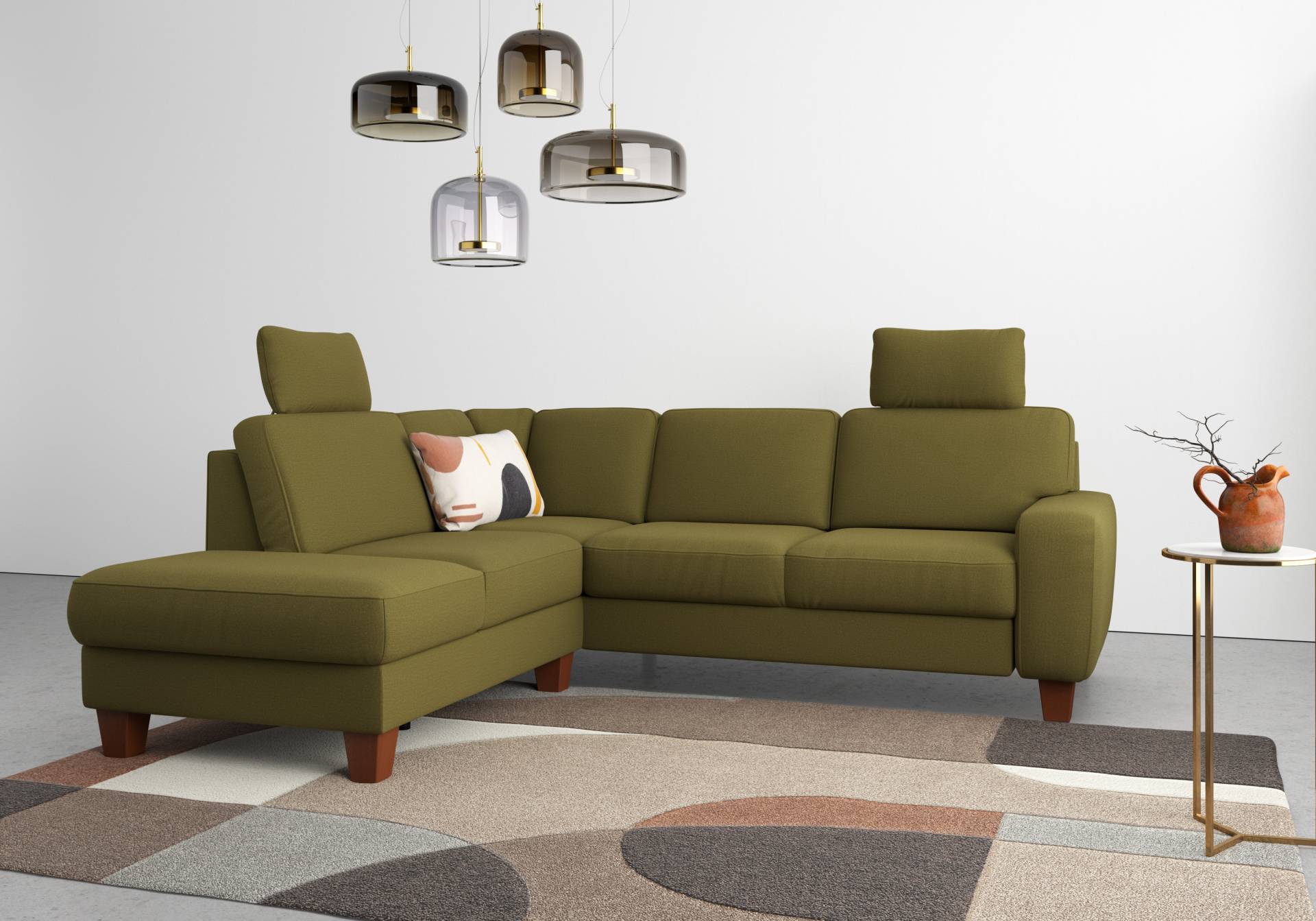 Home affaire Ecksofa »Vision L-Form«, wahlweise mit Bettfunktion und Stauraum, auch in Easy Care-Bezug von home affaire