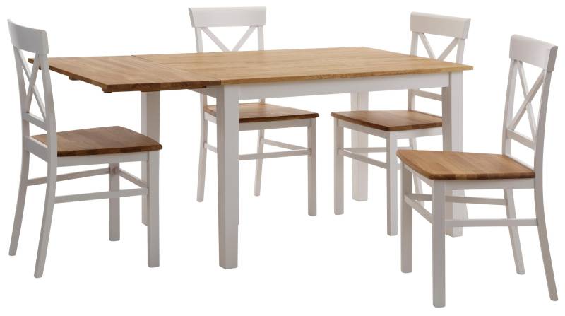 Home affaire Esstisch »Samba«, Breite 120 cm, mit ausklappbarer Tischplatte Home affaire Esstisch »Samba«, Breite 120 cm, mit ausklappbarer Tischplatte von home affaire