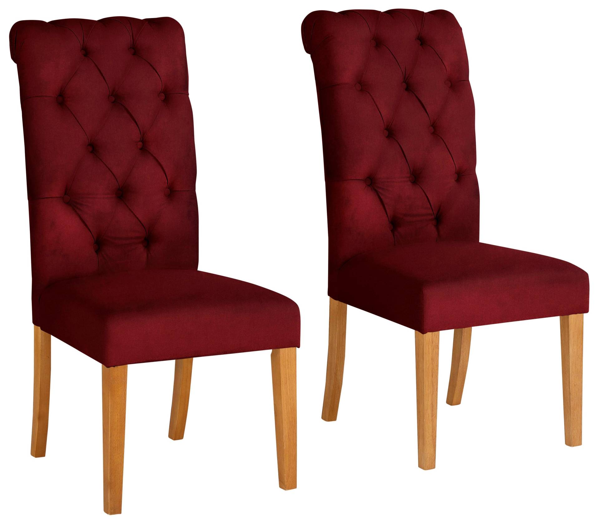 Home affaire Esszimmerstuhl »Liao«, (Set), Samtstoff, 2er-Set, mit edler Knopfheftung in der Rückenlehne Home affaire Esszimmerstuhl »Liao«, (Set), Samtstoff, 2er-Set, mit edler Knopfheftung in der Rückenlehne von home affaire