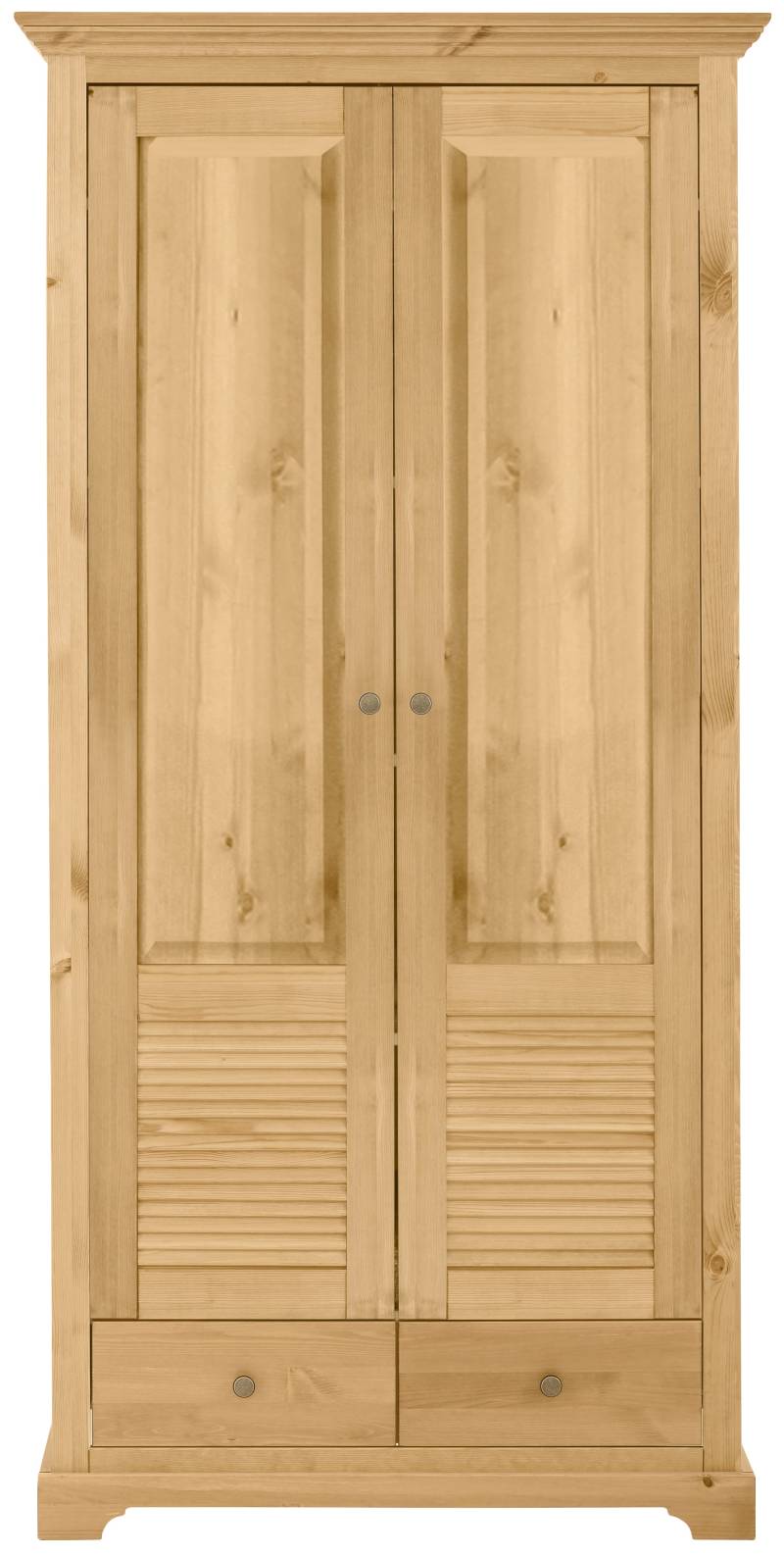 Home affaire Garderobenschrank »Ayanna«, Breite 94 cm, 2-türig, aus massiver Kiefer, FSC® von home affaire