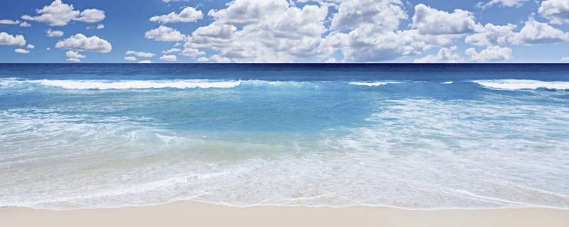 Home affaire Glasbild »Strand und Meer« von home affaire