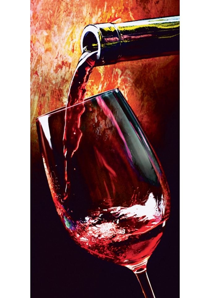 Home affaire Glasbild »Wine«, 30/60 cm von home affaire