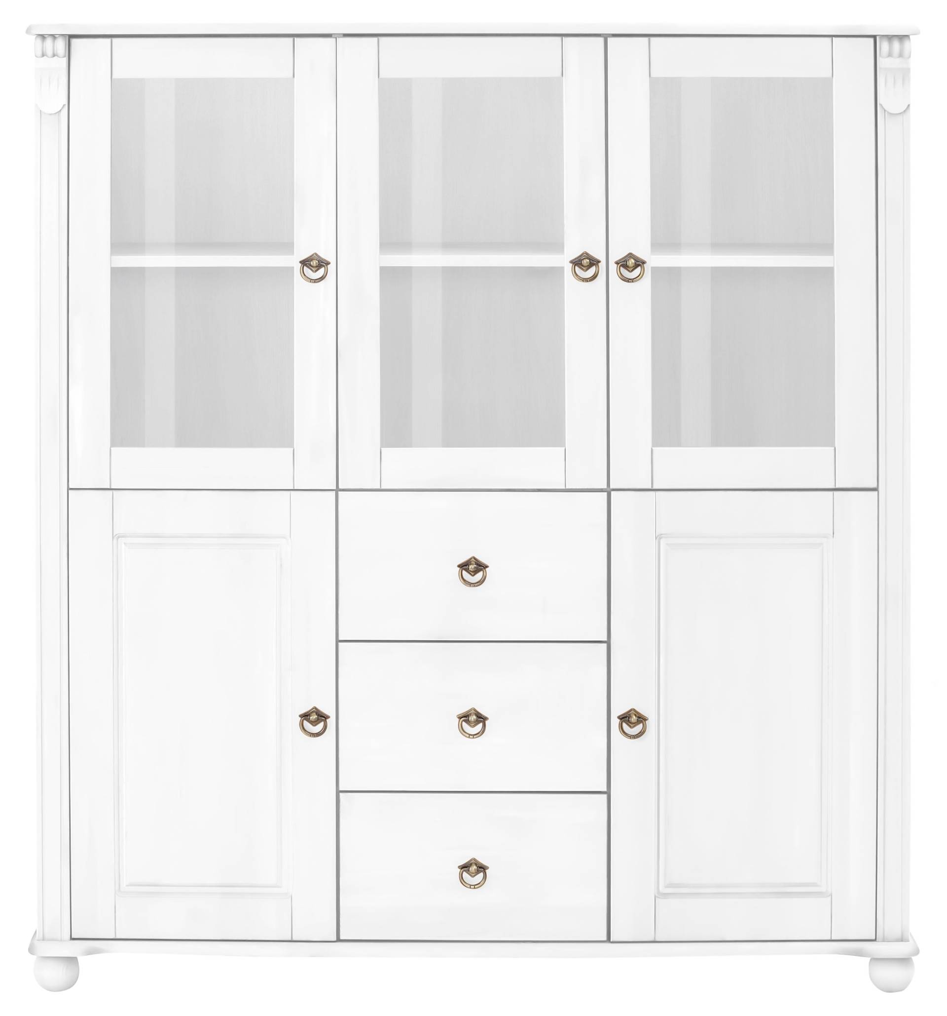 Home affaire Highboard »Ferrera«, im romantischen Landhausstil von home affaire