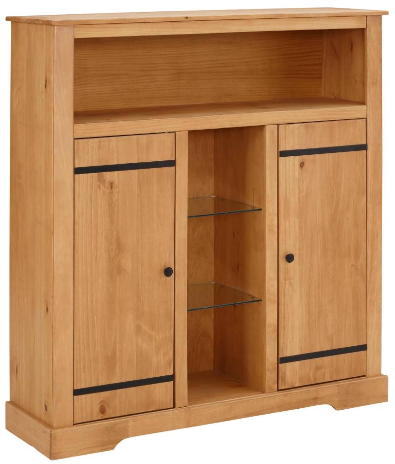 Home affaire Highboard, Stauraumschrank aus massivem Kiefernholz, Breite 120 cm von home affaire