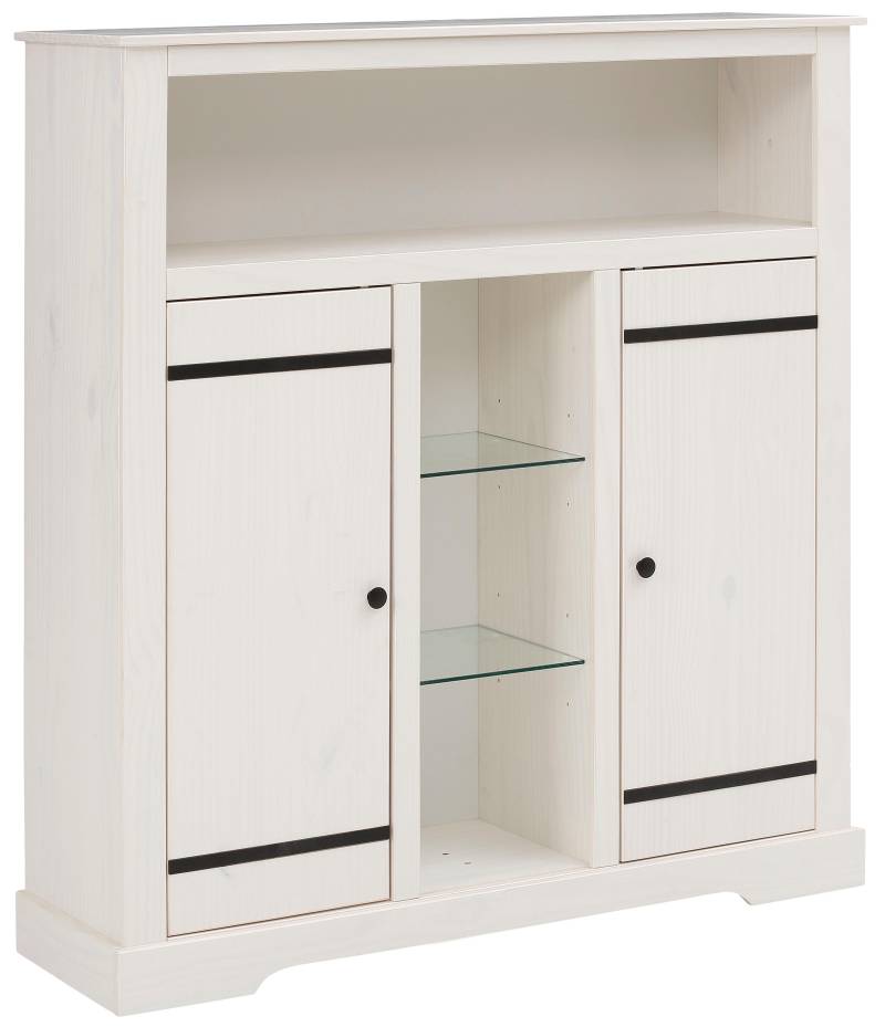 Home affaire Highboard, Stauraumschrank aus massivem Kiefernholz, Breite 120 cm von home affaire