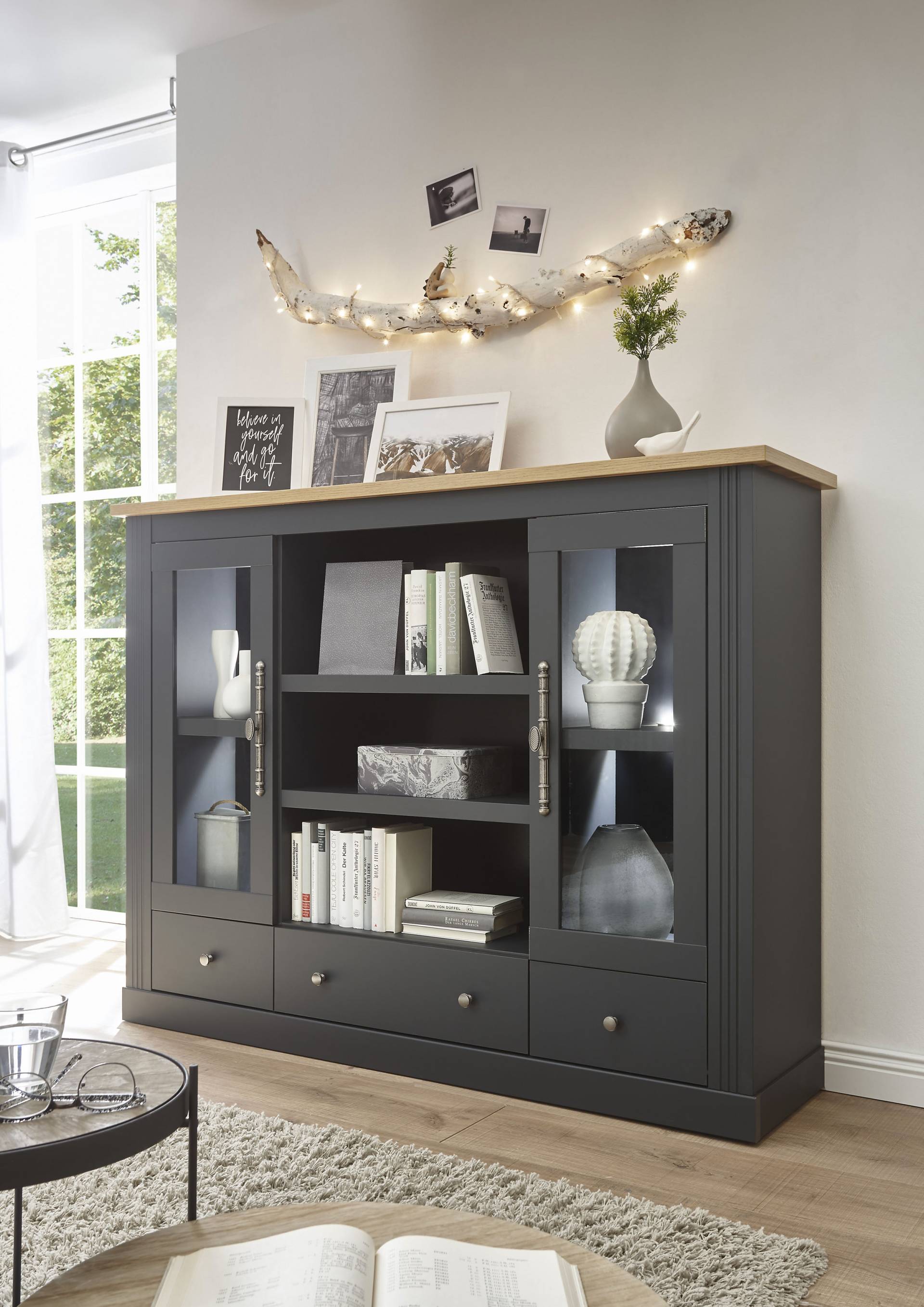 Home affaire Highboard »Westminster«, im angesagten Landhaus-Look von home affaire