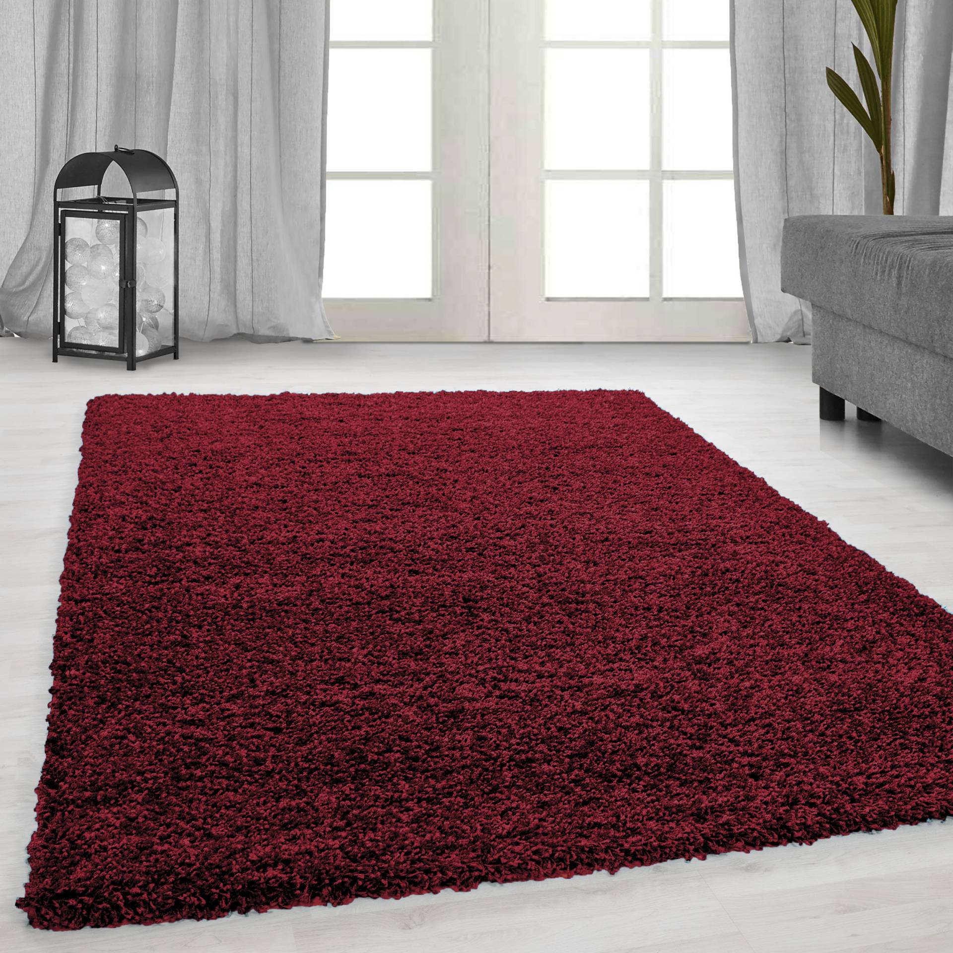 Home affaire Hochflor-Teppich »Shaggy 30«, rechteckig, Teppich, Uni Farben, besonders weich und kuschelig von home affaire