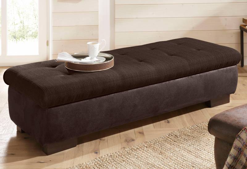 Home affaire Hocker »Bergen«, mit Staufach, 161 cm breit von home affaire