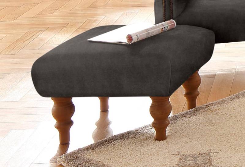 Home affaire Hocker »Lord«, mit echter Chesterfield-Knopfheftung von home affaire