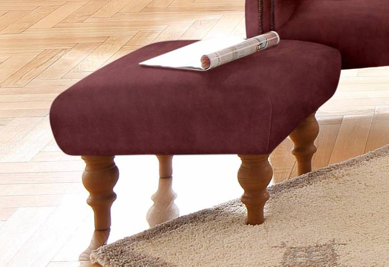 Home affaire Hocker »Lord«, mit echter Chesterfield-Knopfheftung von home affaire