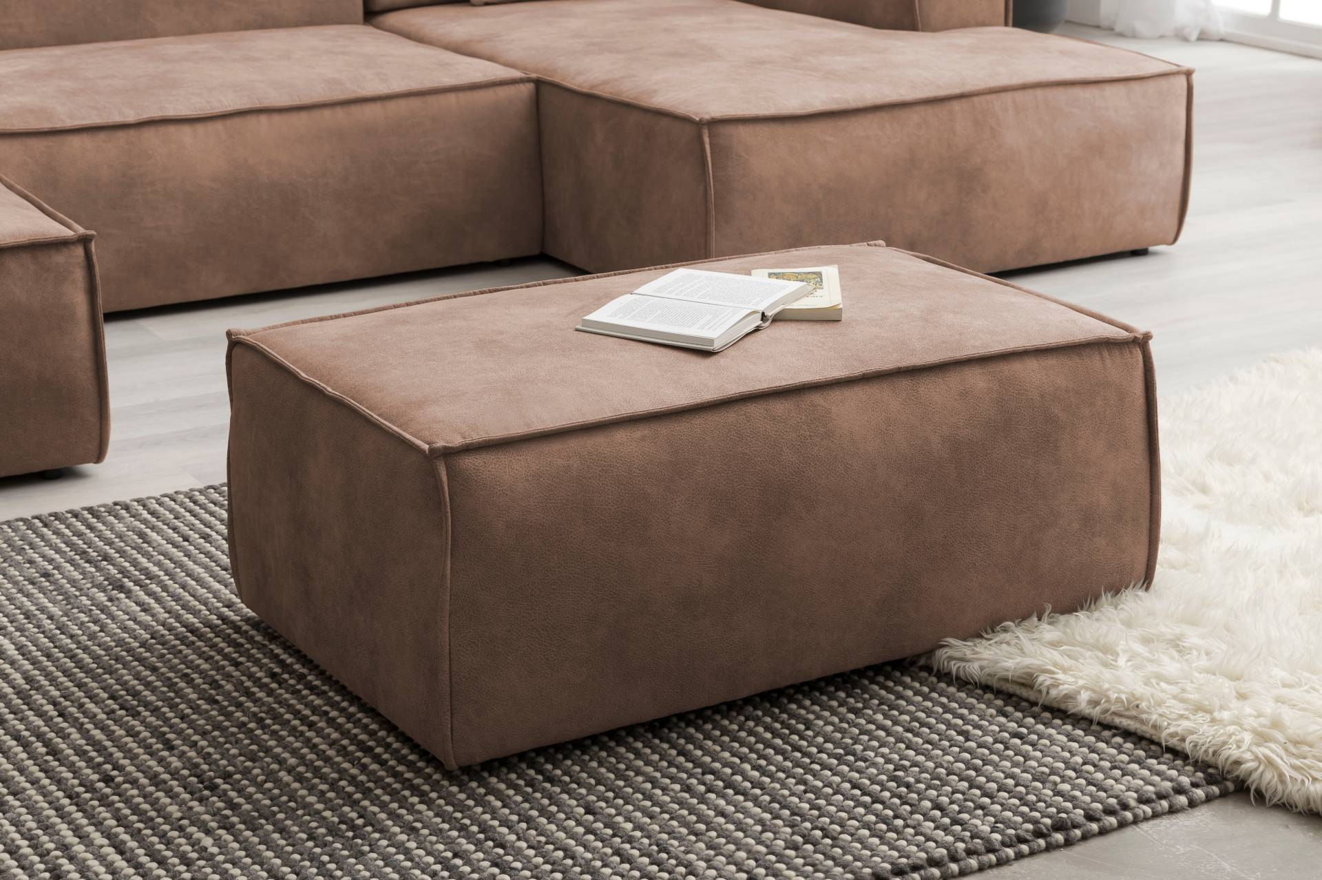 Home affaire Hocker »SHERWOOD«, passend zur Polster-Serie SHERWOOD Home affaire Hocker »SHERWOOD«, passend zur Polster-Serie SHERWOOD von home affaire