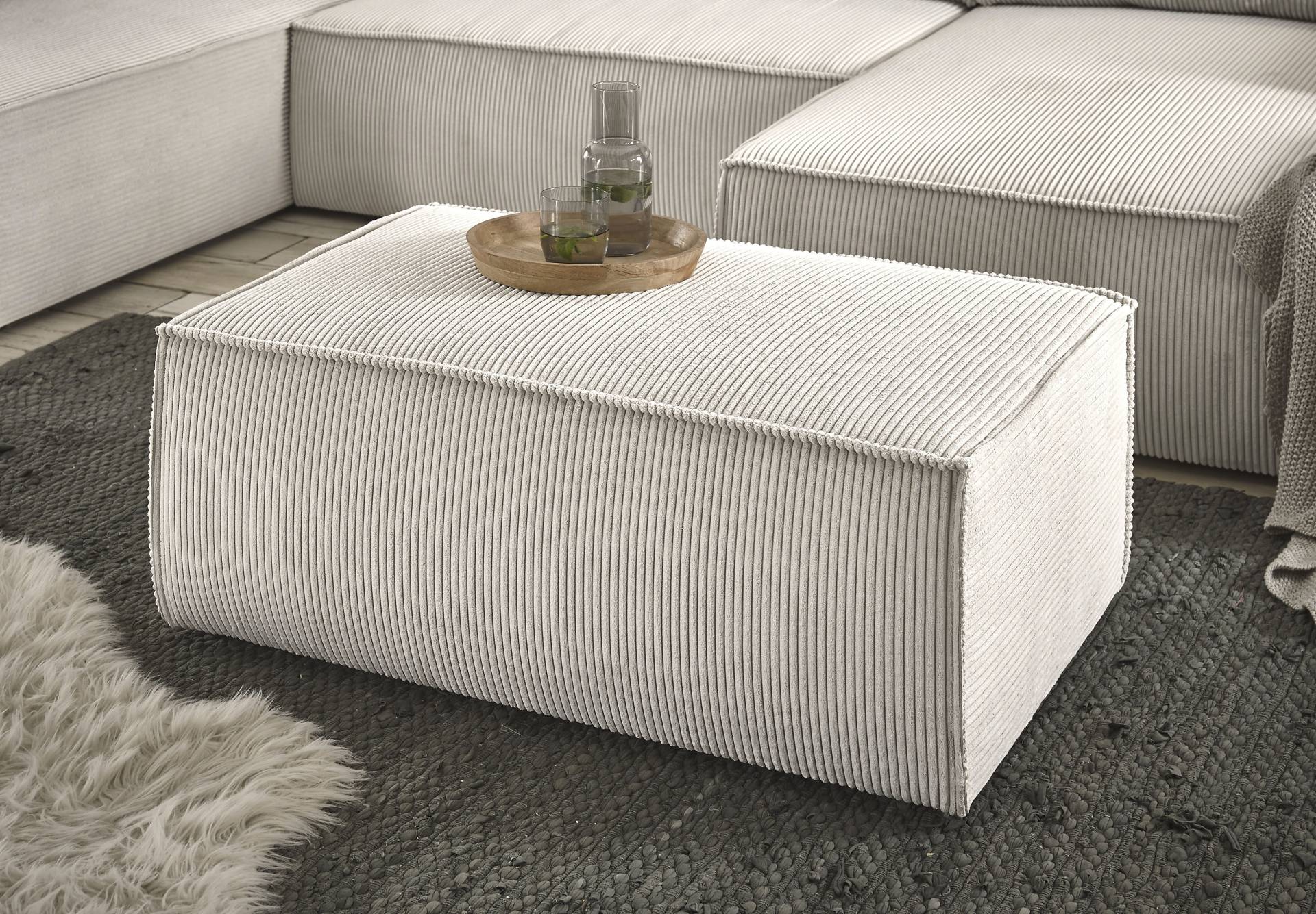 Home affaire Hocker »SHERWOOD«, passend zur Polster-Serie SHERWOOD Home affaire Hocker »SHERWOOD«, passend zur Polster-Serie SHERWOOD von home affaire
