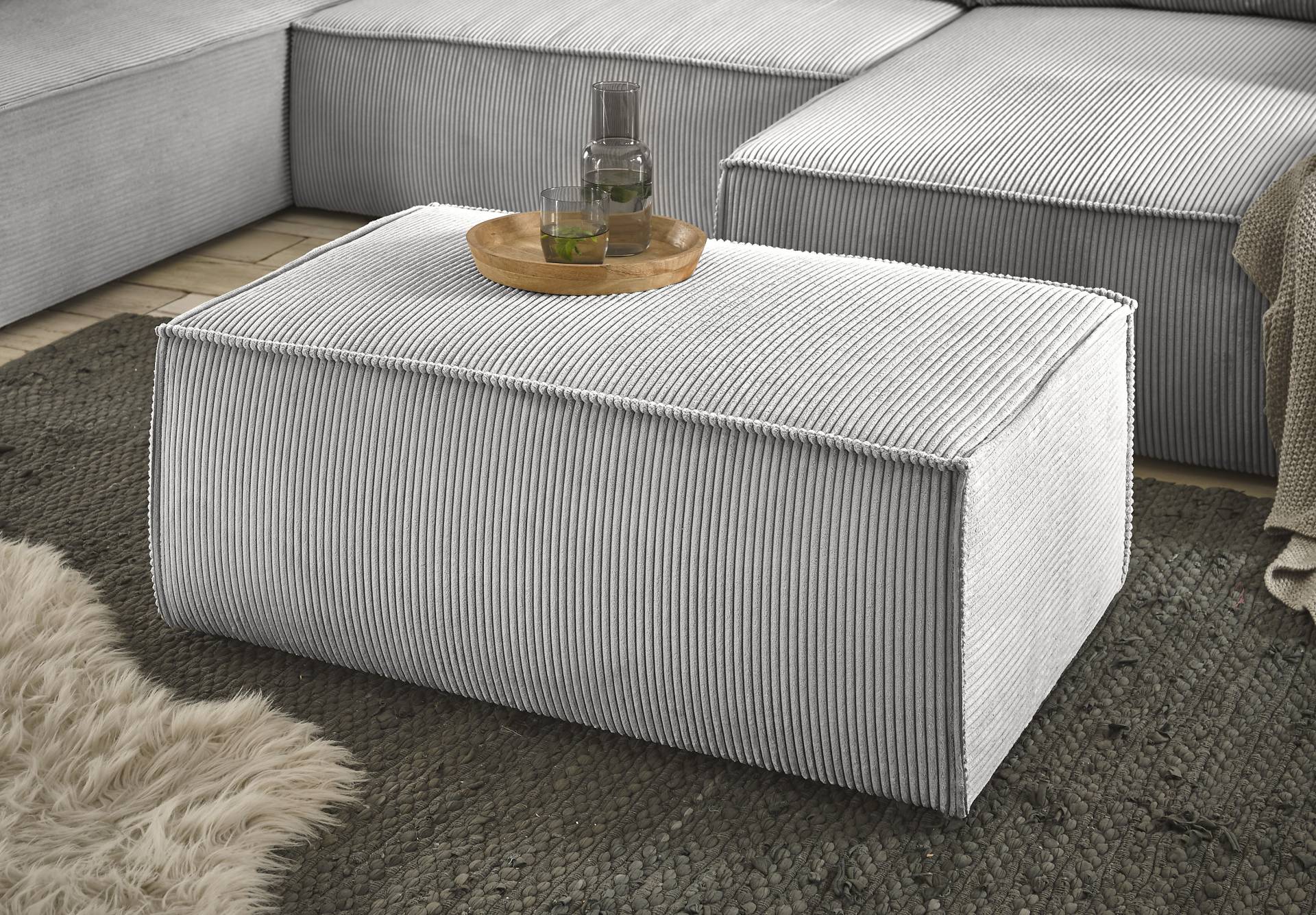 Home affaire Hocker »SHERWOOD«, passend zur Polster-Serie SHERWOOD Home affaire Hocker »SHERWOOD«, passend zur Polster-Serie SHERWOOD von home affaire