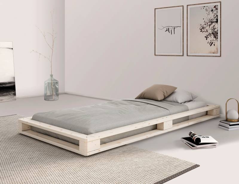 Home affaire Palettenbett »"PALO " BESTSELLER!«, Bodenbett, zertifiziertes Massivholz (Kiefer) von home affaire