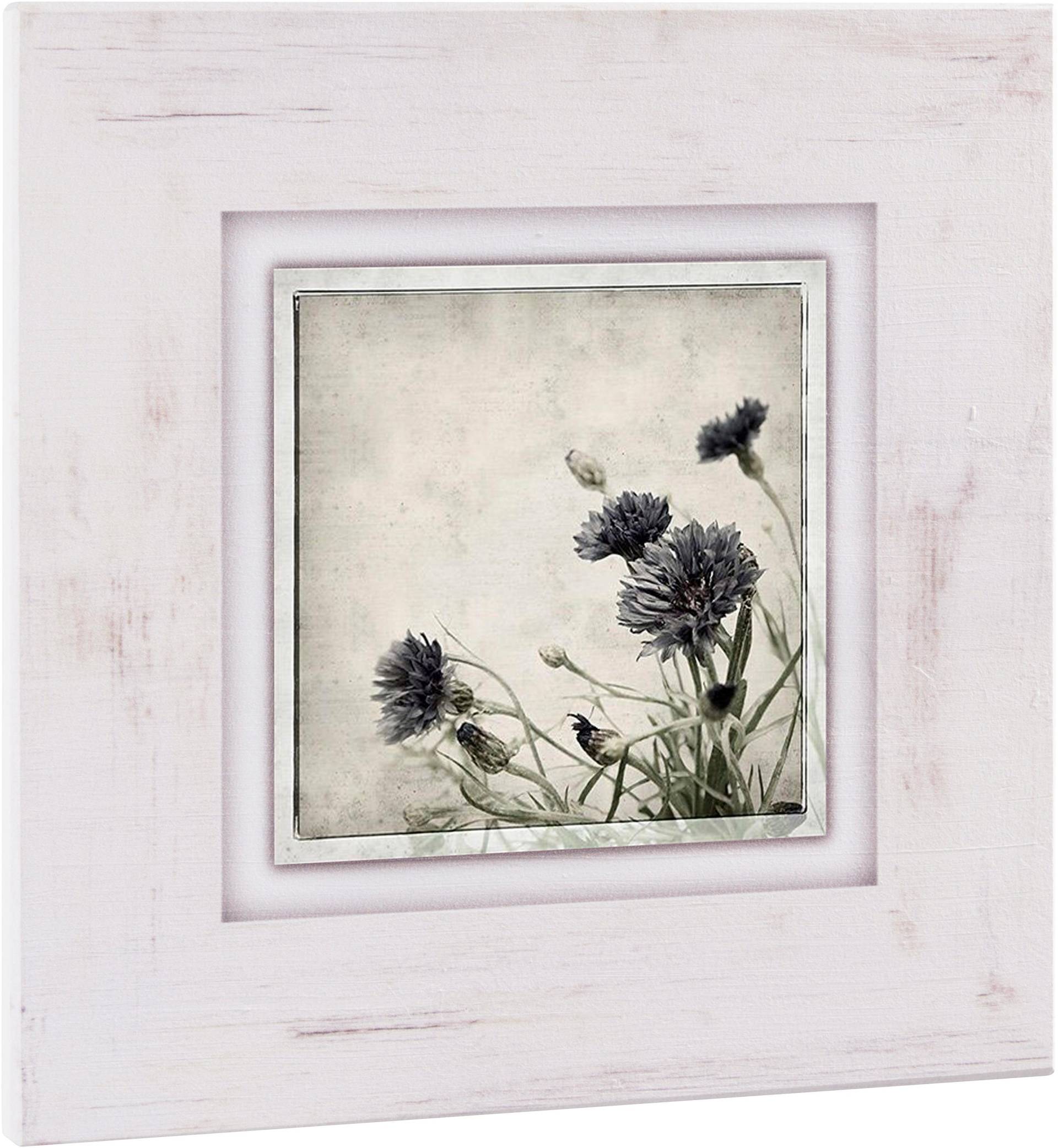 Home affaire Holzbild »Kornblumen«, 40/40 cm von home affaire