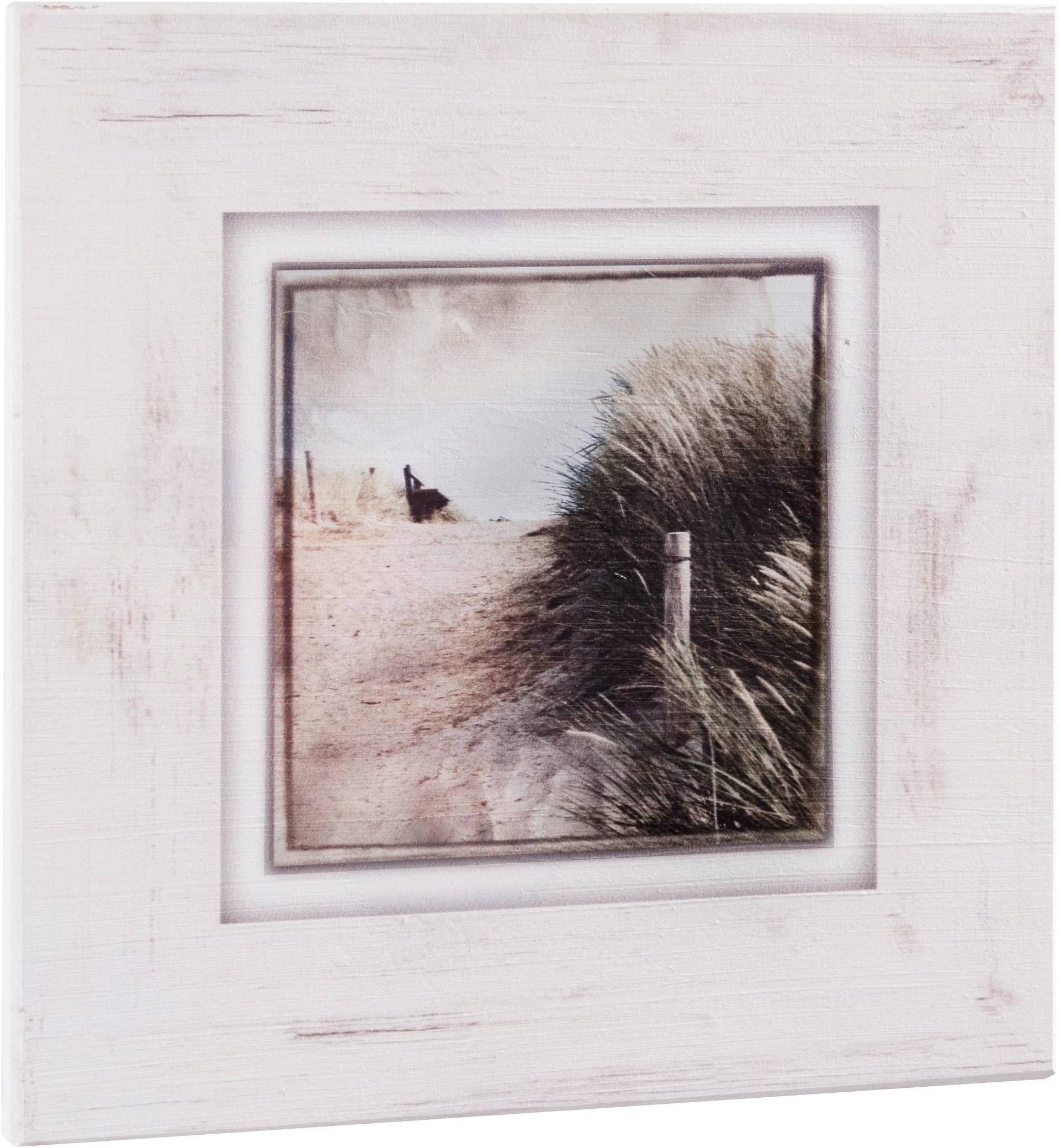 Home affaire Holzbild »Strandweg«, 40/40 cm von home affaire