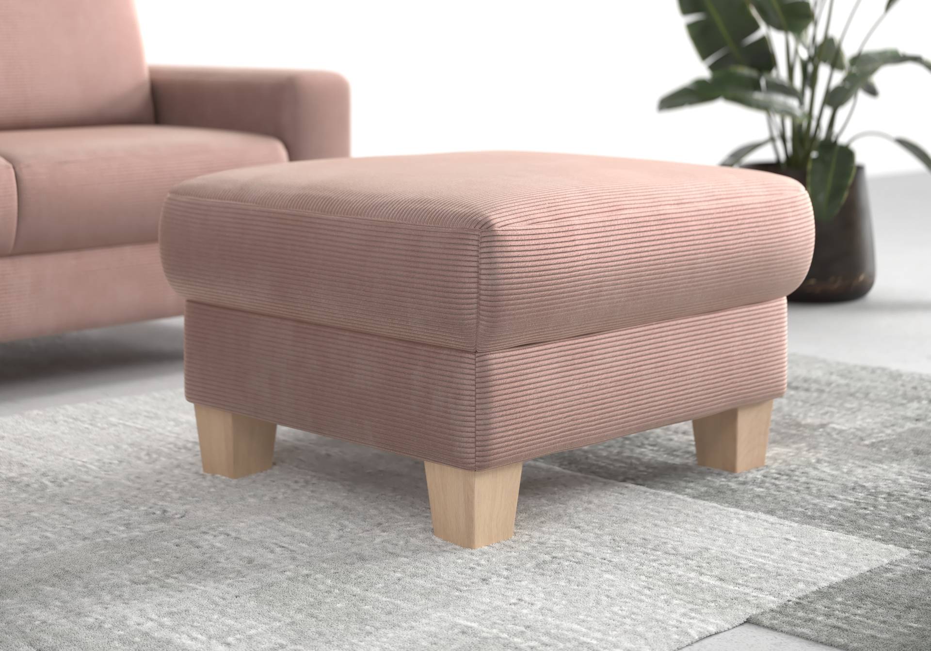 Home affaire Polsterhocker »Summer«, inkl. Stauraum, Cord-Bezug Home affaire Polsterhocker »Summer«, inkl. Stauraum, Cord-Bezug von home affaire
