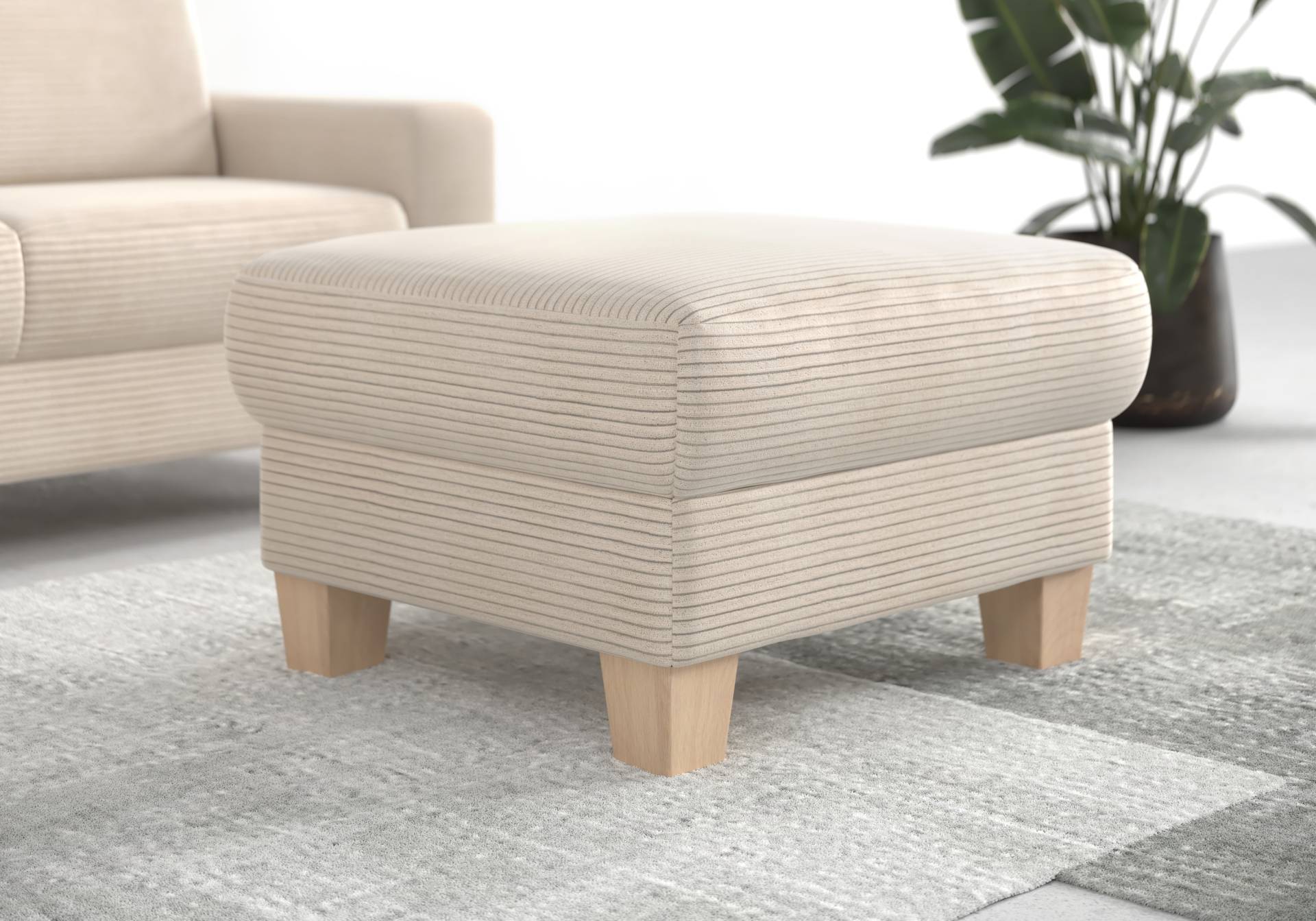 Home affaire Polsterhocker »Summer«, inkl. Stauraum, Cord-Bezug Home affaire Polsterhocker »Summer«, inkl. Stauraum, Cord-Bezug von home affaire
