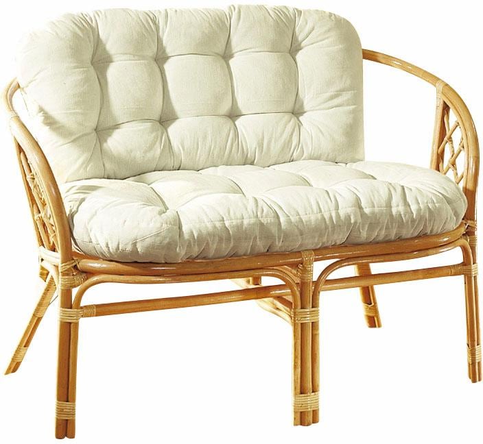 Home affaire Sitzbank, aus handgeflochtenem Rattan, mit Kissen Home affaire Sitzbank, aus handgeflochtenem Rattan, mit Kissen von home affaire