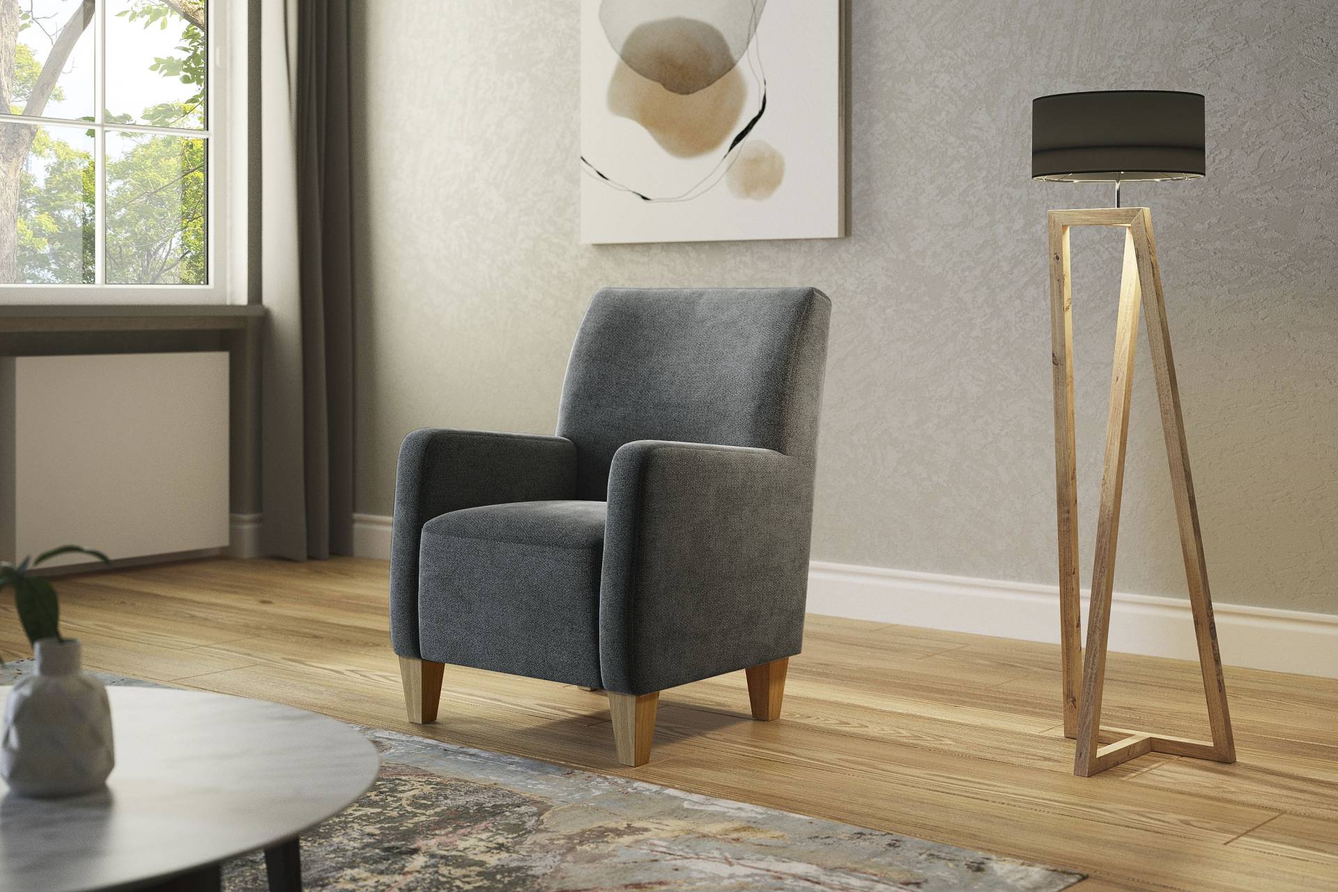 Home affaire Sessel »Viva«, mit Federkern, mit Eichenfüssen Home affaire Sessel »Viva«, mit Federkern, mit Eichenfüssen von home affaire