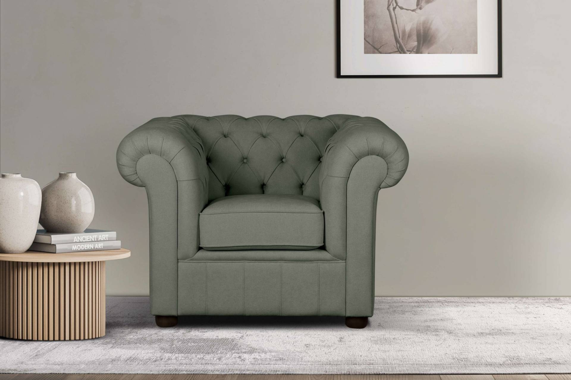 Home affaire Sessel »CHARENTE«, hochwertige Knopfheftung B/T/H: 105/89/74 cm Home affaire Sessel »CHARENTE«, hochwertige Knopfheftung B/T/H: 105/89/74 cm von home affaire