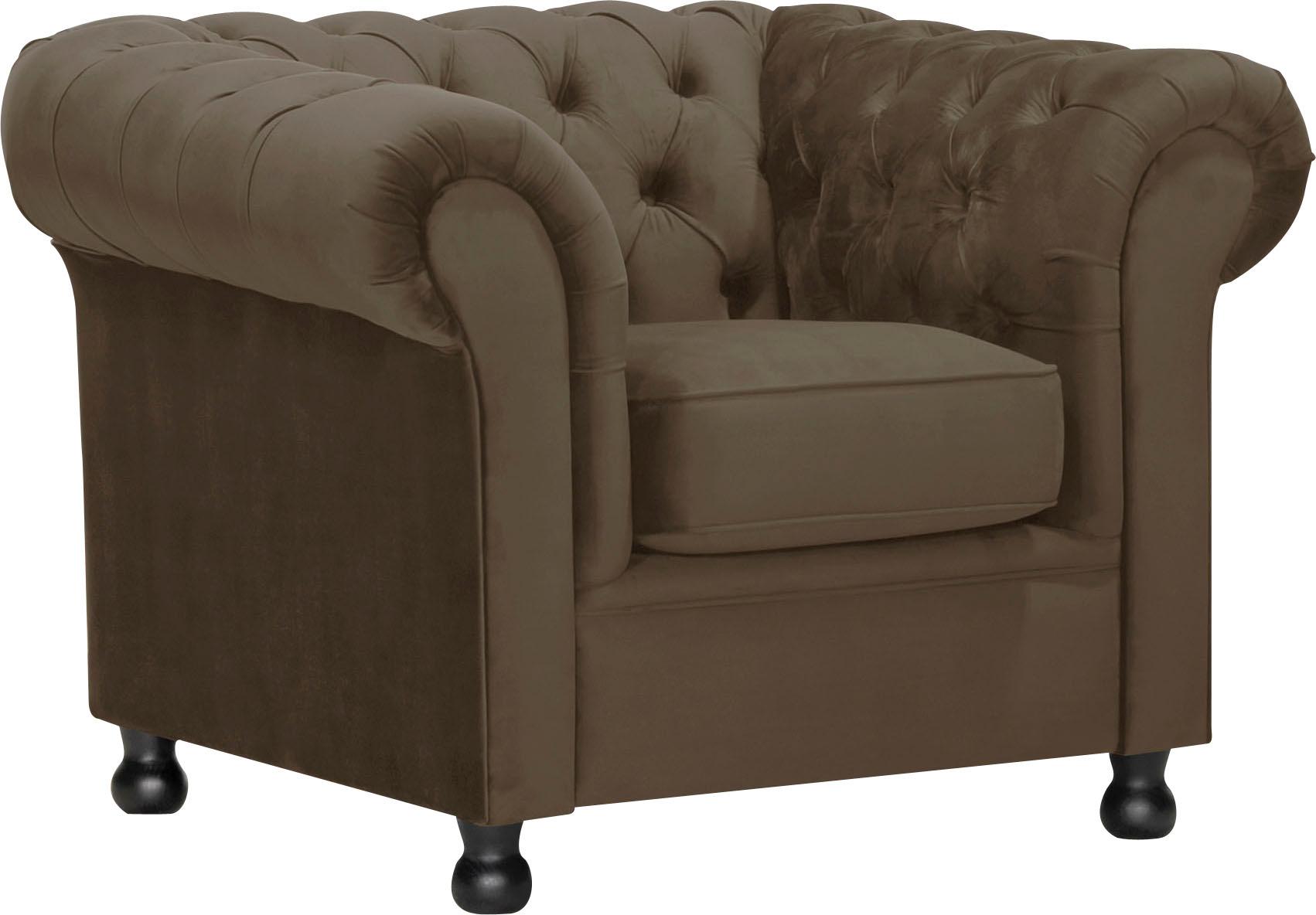 Home affaire Sessel »Chesterfield Home«, mit edler Knopfheftung und typischen Armlehnen von home affaire