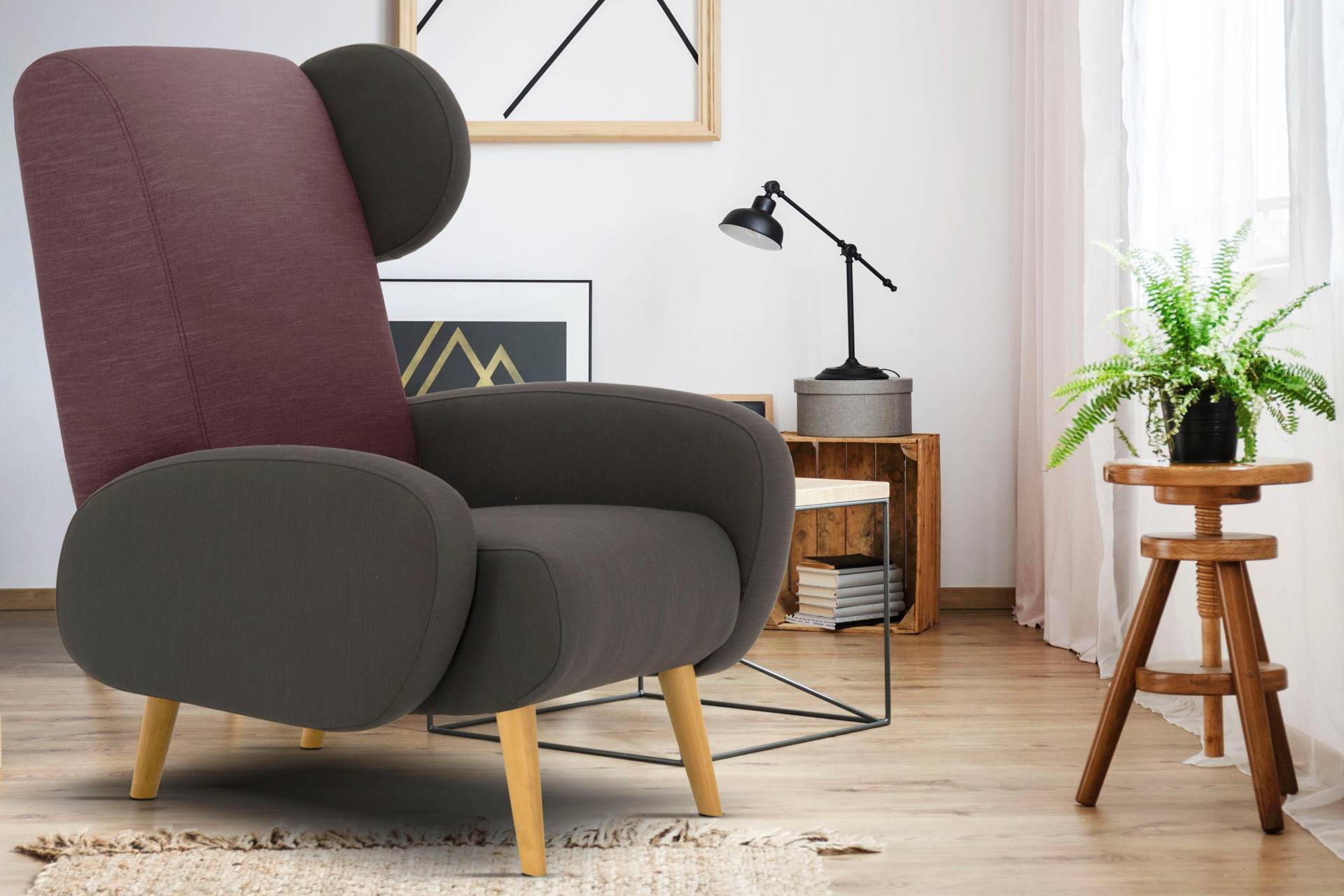 Home affaire Sessel »Gox Ohrensessel«, in aussergewöhnlicher stylischer Optik Home affaire Sessel »Gox Ohrensessel«, in aussergewöhnlicher stylischer Optik von home affaire