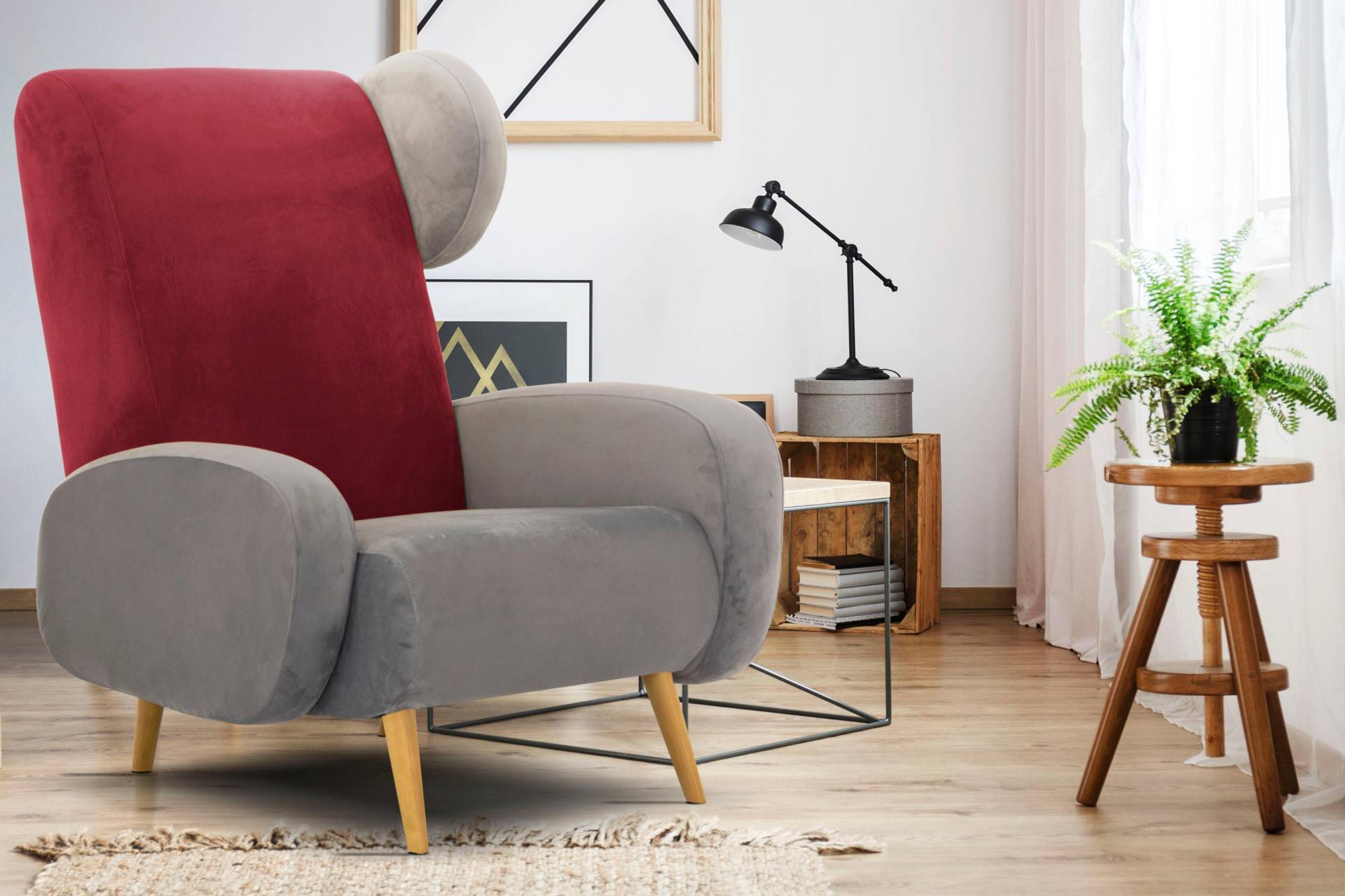 Home affaire Sessel »Gox Ohrensessel«, in aussergewöhnlicher stylischer Optik Home affaire Sessel »Gox Ohrensessel«, in aussergewöhnlicher stylischer Optik von home affaire