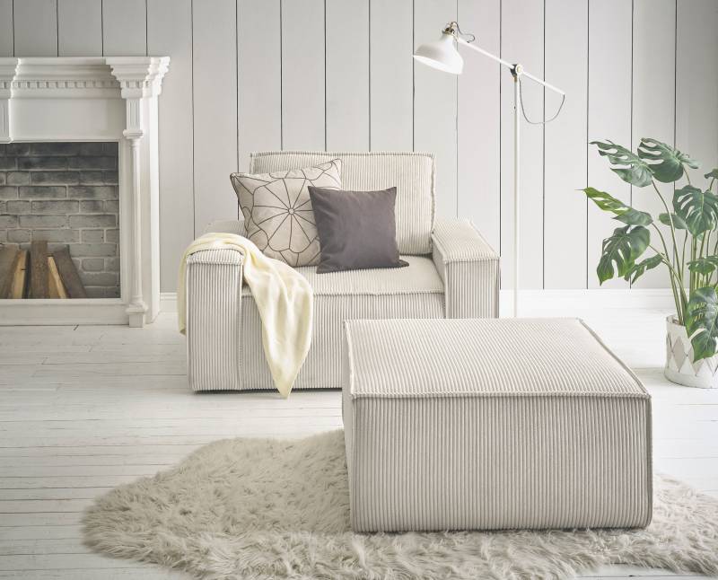 Home affaire Sessel »SHERWOOD«, Loveseat und Hocker im Set, passend zur Polster-Serie SHERWOOD von home affaire