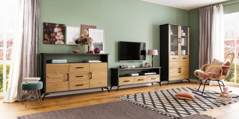 Home affaire Sideboard »Lisa«, mit Metallgriffen, Breite 148 cm von home affaire