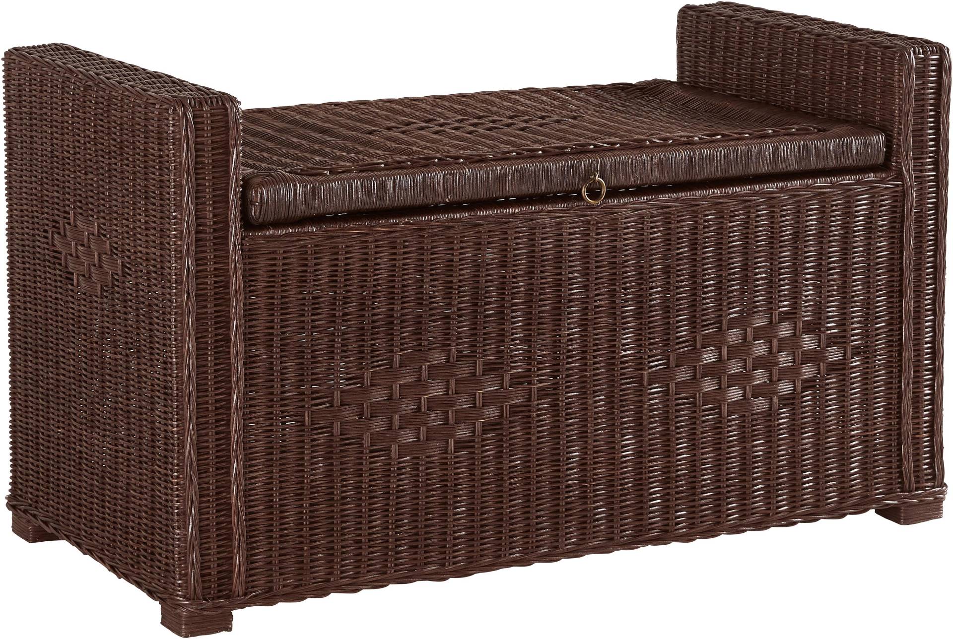 Home affaire Sitztruhe »Schönerempfang, TOPSELLER!«, (Rattan-Bank), Belastbar bis max. 80 Kg, mit Stauraum von home affaire