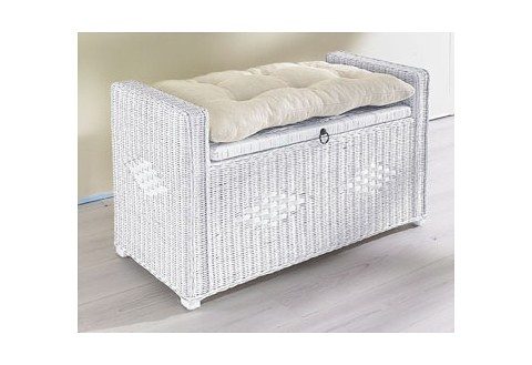 Home affaire Sitztruhe »Schönerempfang, TOPSELLER!«, (Rattan-Bank), Belastbar bis max. 80 Kg, mit Stauraum Home affaire Sitztruhe »Schönerempfang, TOPSELLER!«, (Rattan-Bank), Belastbar bis max. 80 Kg, mit Stauraum von home affaire