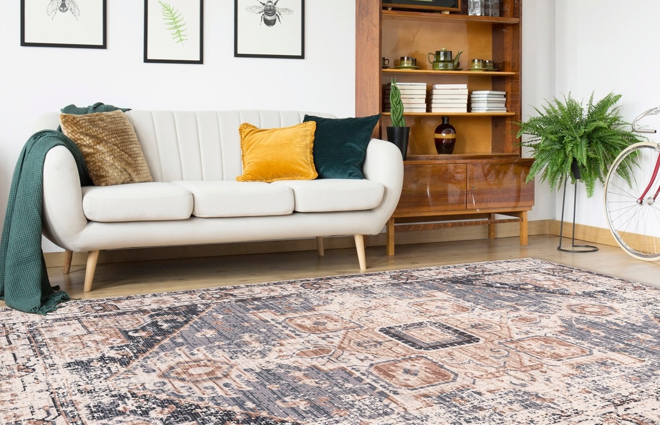 Home affaire Teppich »Aniela«, rechteckig, 10 mm Höhe, Baumwollteppich, Wohnzimmer Home affaire Teppich »Aniela«, rechteckig, 10 mm Höhe, Baumwollteppich, Wohnzimmer von home affaire