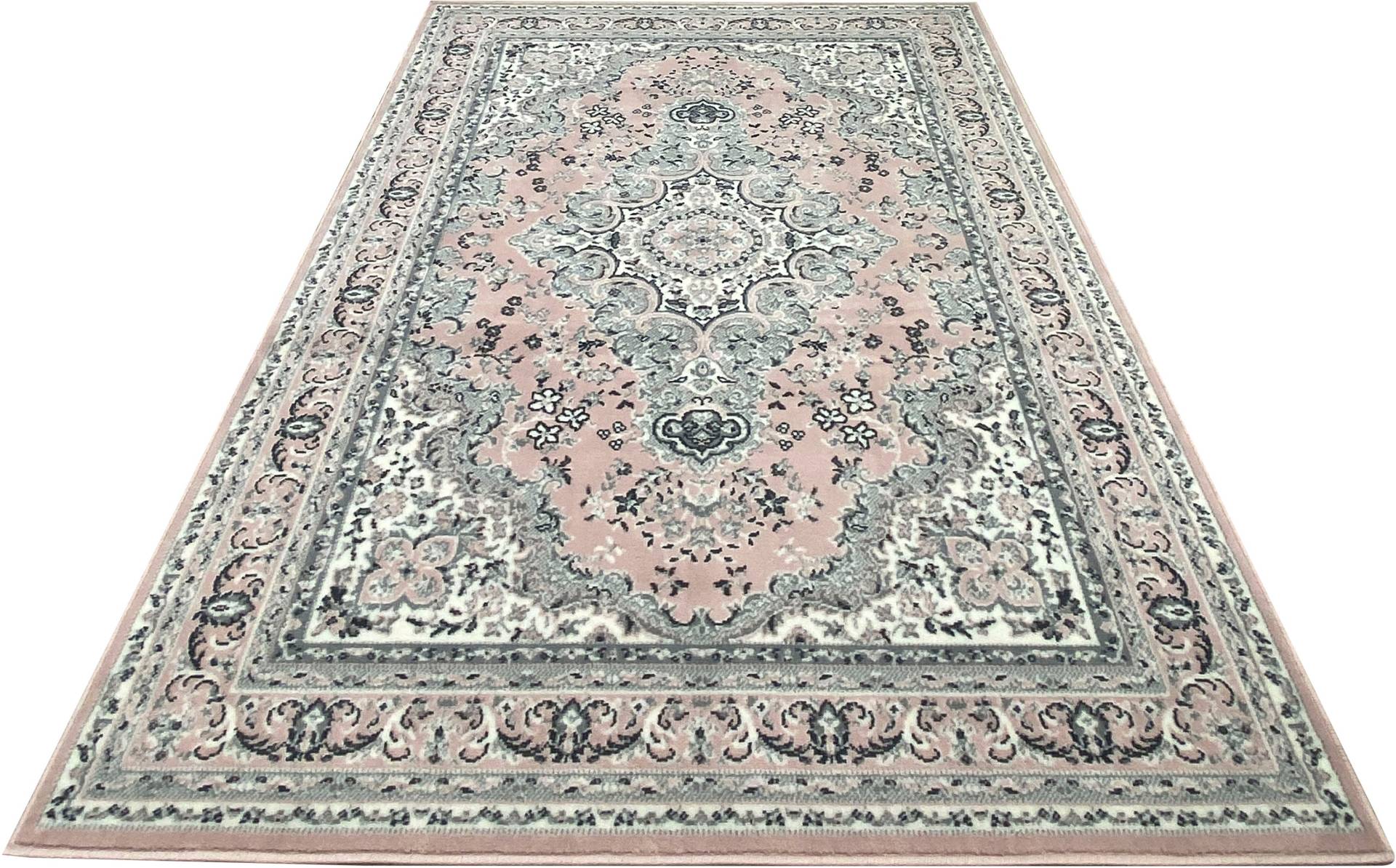 Home affaire Teppich »Oriental, Made in Belgium«, rechteckig, 7 mm Höhe, Orient-Optik, mit Bordüre, Teppich, Kurzflor, Weich von My Home