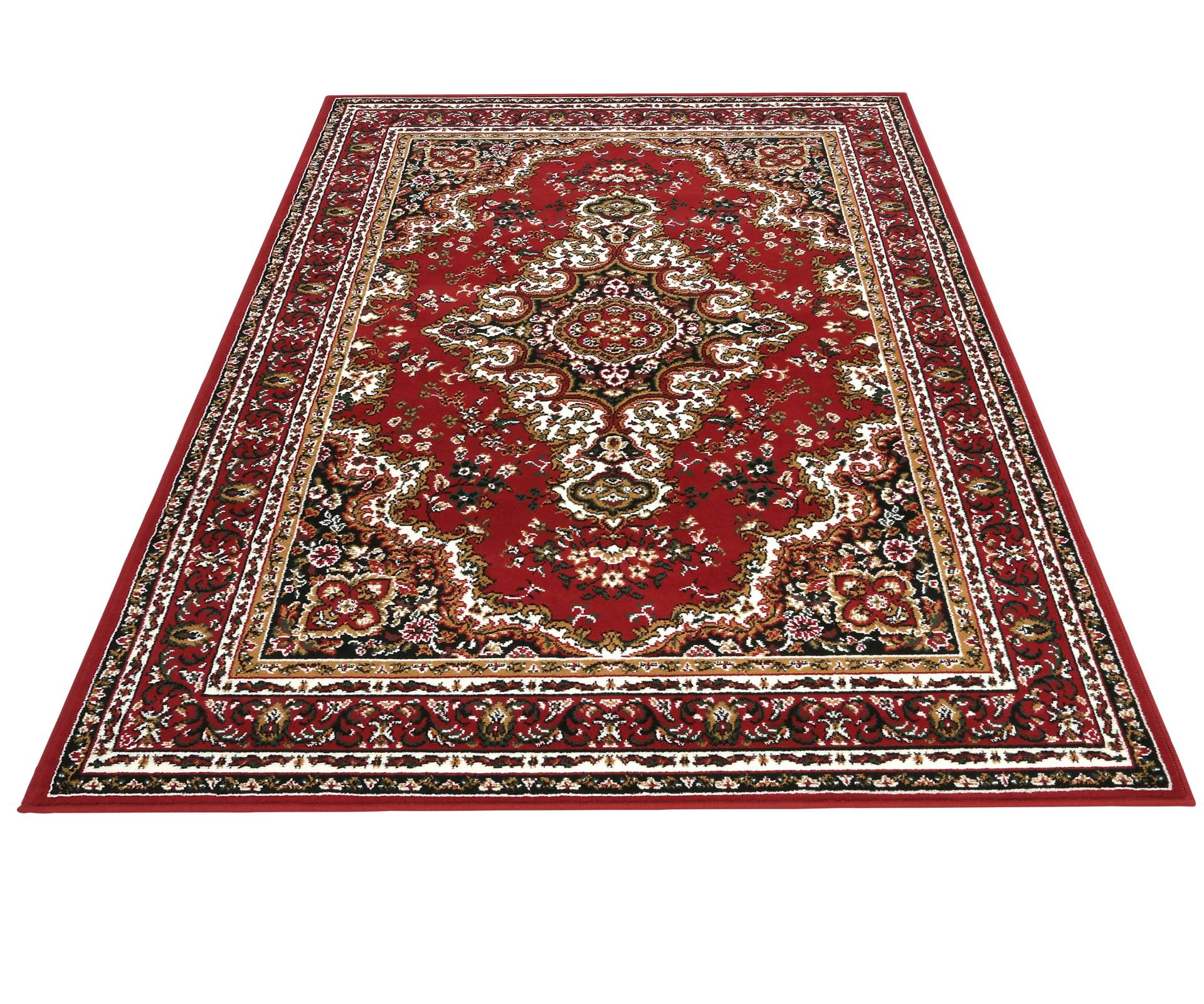 Home affaire Teppich »Oriental, Made in Belgium«, rechteckig, 7 mm Höhe, Orient-Optik, mit Bordüre, Teppich, Kurzflor, Weich von My Home