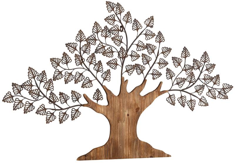 HOFMANN LIVING AND MORE Wanddekoobjekt »Baum«, Materialmix aus Metall und Holz HOFMANN LIVING AND MORE Wanddekoobjekt »Baum«, Materialmix aus Metall und Holz von HOFMANN LIVING AND MORE