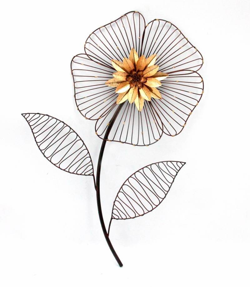 HOFMANN LIVING AND MORE Wanddekoobjekt »Wanddeko Blume«, Wanddekoration aus Metall HOFMANN LIVING AND MORE Wanddekoobjekt »Wanddeko Blume«, Wanddekoration aus Metall von HOFMANN LIVING AND MORE