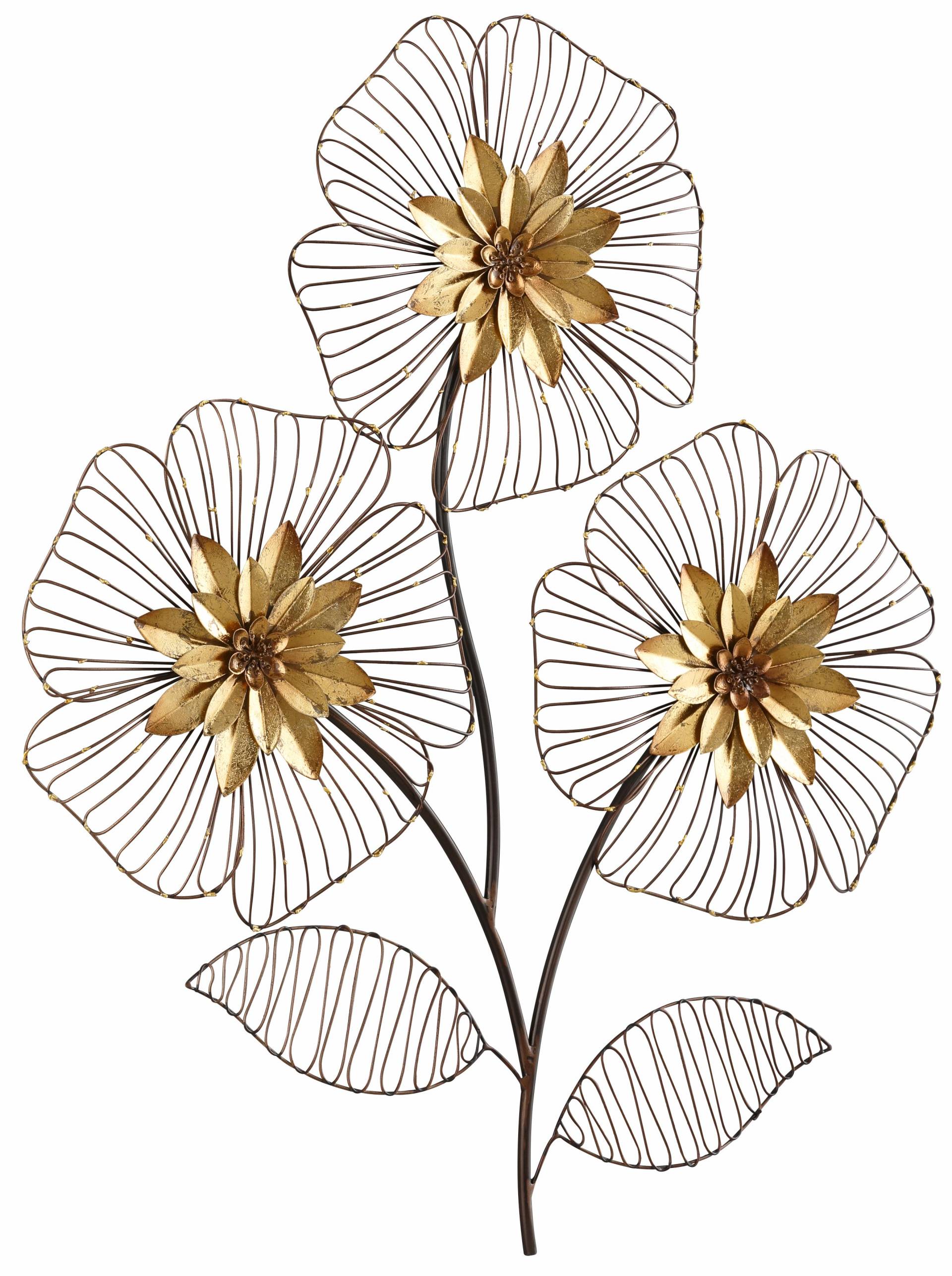 HOFMANN LIVING AND MORE Wanddekoobjekt »Wanddeko Blumenbouquet«, Wanddekoration, Motiv Blüten, aus Metall HOFMANN LIVING AND MORE Wanddekoobjekt »Wanddeko Blumenbouquet«, Wanddekoration, Motiv Blüten, aus Metall von HOFMANN LIVING AND MORE