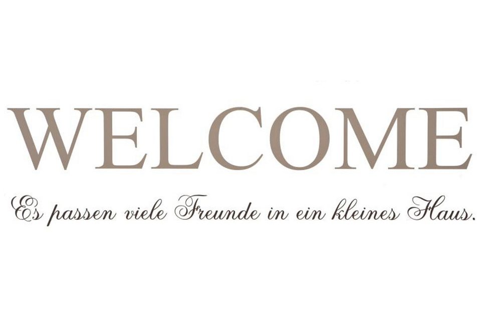 Home affaire Wandtattoo »WELCOME« von home affaire