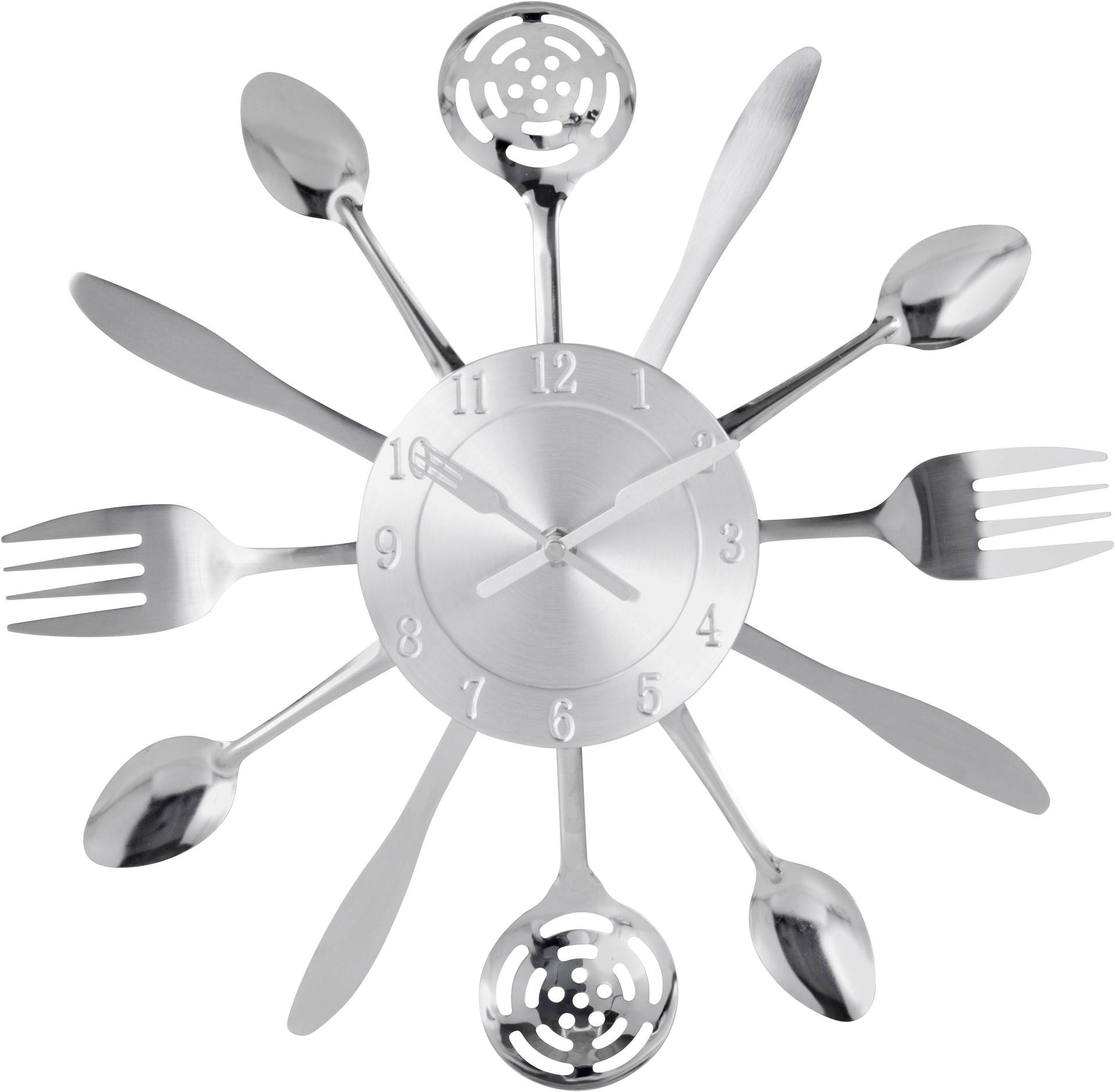 my home Wanduhr »"Cutlery"«, Küchenuhr, XXL, rund, Ø 38 cm, aus Metall, Besteck my home Wanduhr »"Cutlery"«, Küchenuhr, XXL, rund, Ø 38 cm, aus Metall, Besteck von My Home