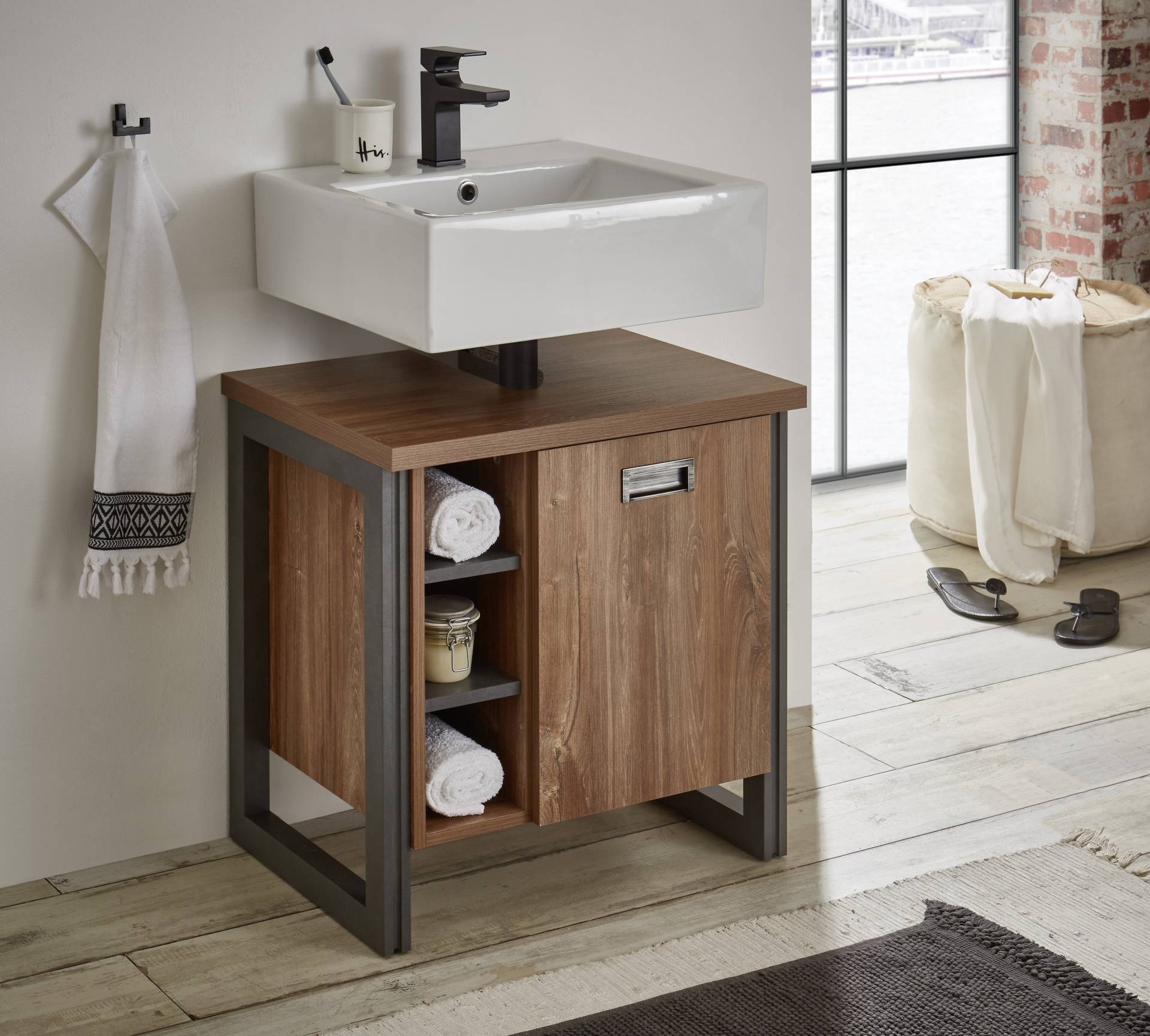 Home affaire Waschbeckenunterschrank »Detroit«, Breite 61 cm Home affaire Waschbeckenunterschrank »Detroit«, Breite 61 cm von home affaire