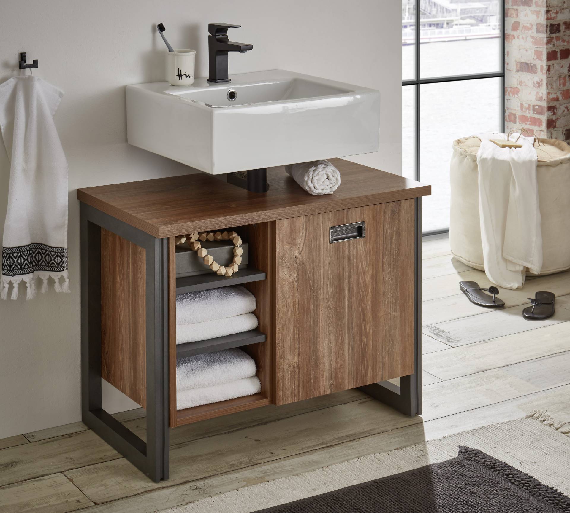 Home affaire Waschbeckenunterschrank »Detroit«, Breite 81 cm Home affaire Waschbeckenunterschrank »Detroit«, Breite 81 cm von home affaire
